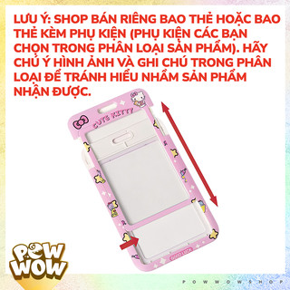 Bao Đựng Thẻ Nhân Viên Nhựa Trong Hai Mặt Pastel Nhân Vật Hoạt Hình Đáng Yêu Cute Sanrio Kuromi, Piano, Cinnamoroll, Pur