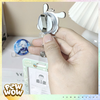 Bao Đựng Thẻ Nhân Viên Nhựa Trong Hai Mặt Pastel Nhân Vật Hoạt Hình Đáng Yêu Cute Sanrio Kuromi, Piano, Cinnamoroll, Pur