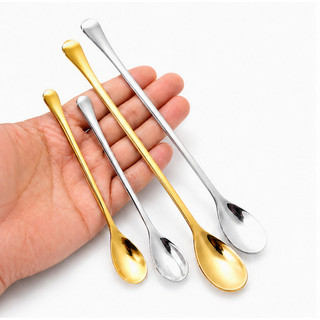 ( Giá sỉ Đá bầu ) Set 10 Muỗng  dùng uống  Cà Phê cán dài  Inox 304 loại giọt nước loại tốt