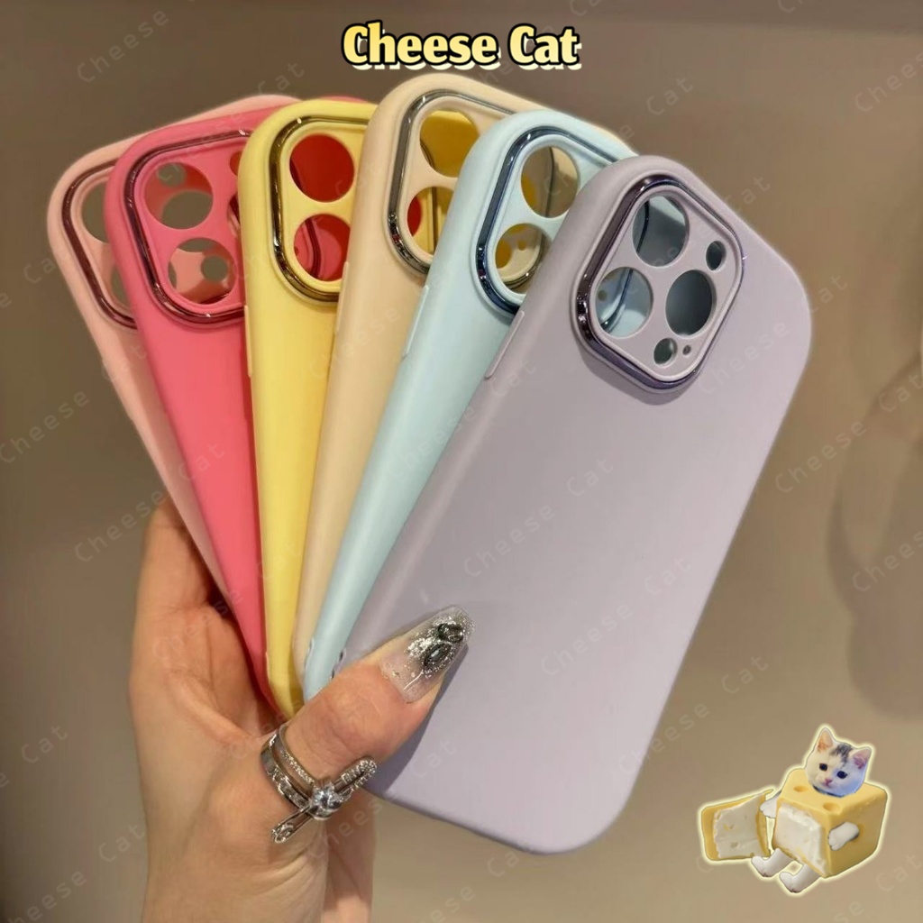 Ốp lưng iPhone màu kẹo ngọt cho iPhone 7 8 Plus SE Xs Max XR 11 12 13 Pro Max Ốp bảo vệ bằng silicon