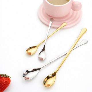 ( Giá sỉ Đá bầu ) Set 10 Muỗng  dùng uống  Cà Phê cán dài  Inox 304 loại giọt nước loại tốt