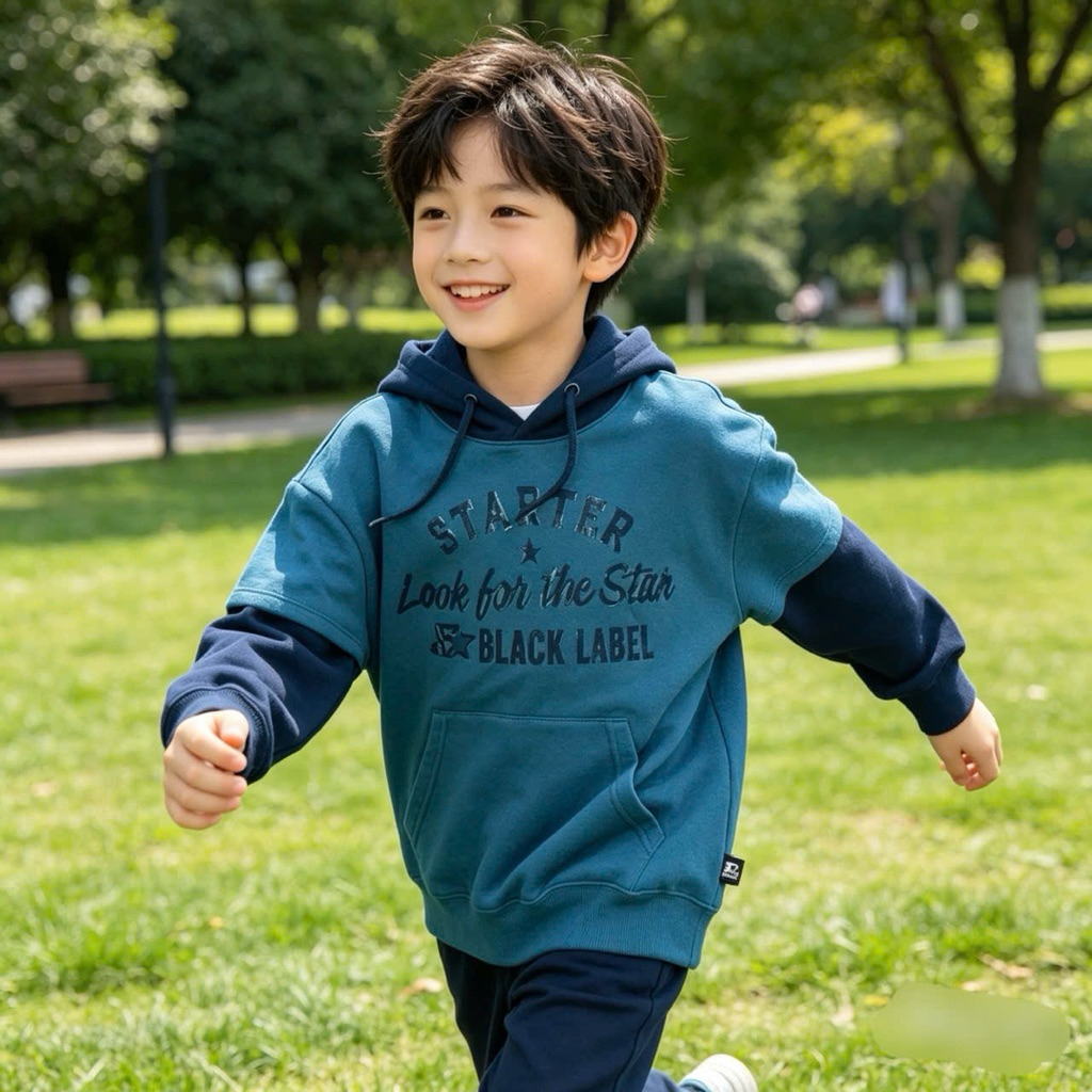 Áo Hoodie Nỉ Bông Bé Trai Bé Gái Hàng Xuất Dư C6376 Size 10-16 Tuổi (33-50kg) Dày Dặn Giữ Ấm