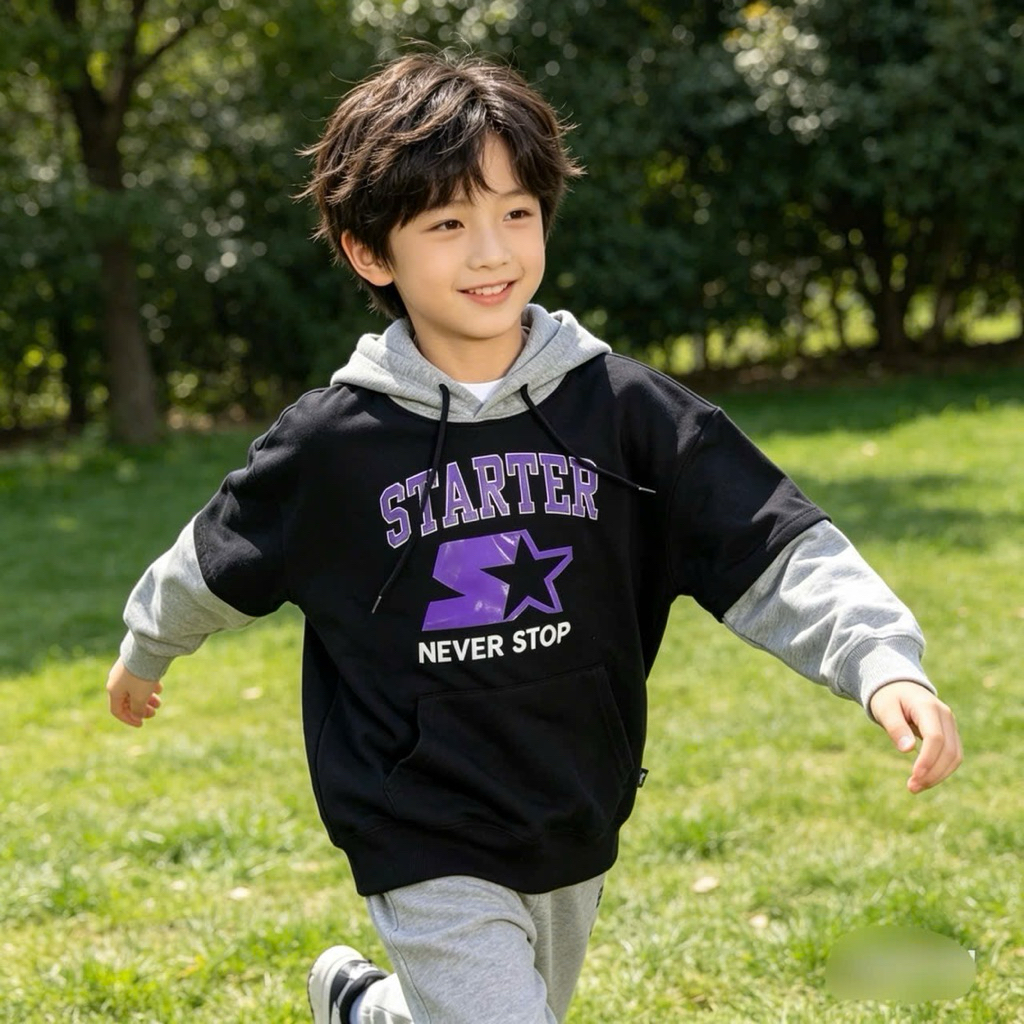 Áo Hoodie Nỉ Bông Bé Trai Bé Gái Hàng Xuất Dư C6376 Size 10-16 Tuổi (33-50kg) Dày Dặn Giữ Ấm