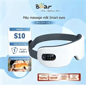 Máy Massage Mắt Cao Cấp Smart Eye Model S10 Xoa Dịu Mỏi Mắt, Giảm Thâm Quầng Hiệu Quả Khi bạn làm việc, ngồi máy tính