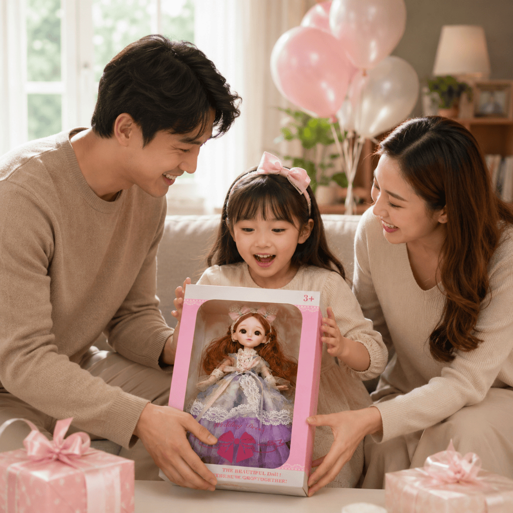 Búp Bê Công Chúa Váy Cưới Cao Cấp - Đồ Chơi Búp Bê Thời Trang Cho Bé Gái Kèm Hộp Quà
