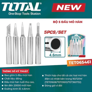 Mỏ hàn chì - hàn xung TOTAL chính hãng chuyên dụng nóng nhanh cầm tay công suất cao DNTT