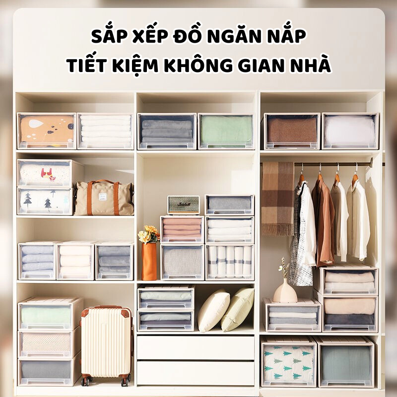 Hộp Ngăn Kéo Trong Enoda Home Đựng Quần Áo, Tất Vớ Có Thể Xếp Nhiều Tầng Q006