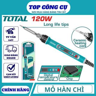 Mỏ hàn chì - hàn xung TOTAL chính hãng chuyên dụng nóng nhanh cầm tay công suất cao DNTT