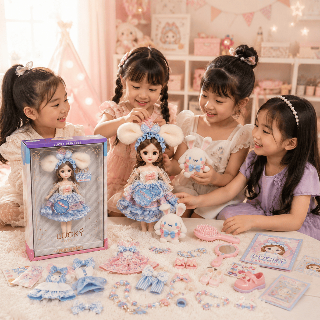 Búp Bê Lucky Princess Công Chúa Váy Ren Cao Cấp Đồ Chơi Búp Bê Cho Bé Gái Quà Tặng Sinh Nhật
