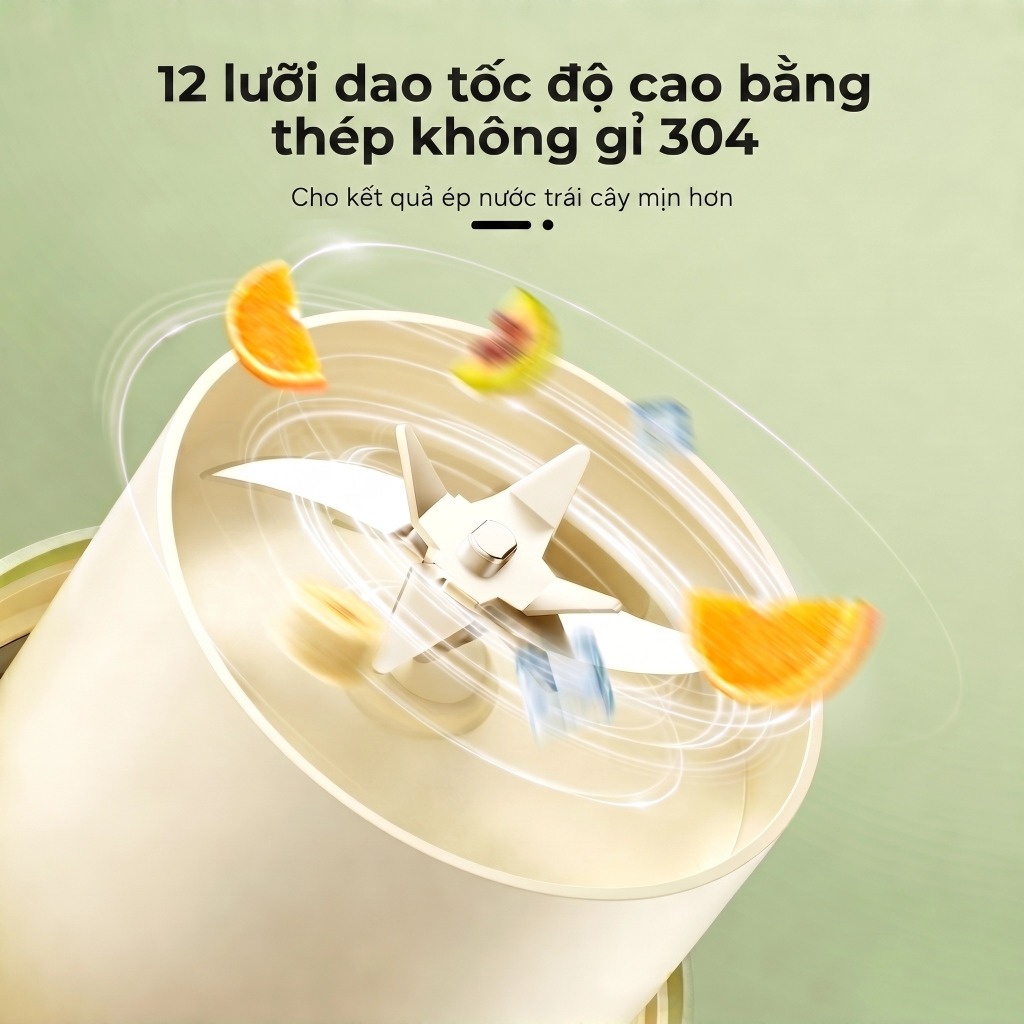 VVAKAM Máy xay sinh tố cầm tay juicer 450ML 12 Lưỡi 304 Dao Dung cầm tay máy ép trái cây máy ép hoa quả