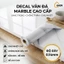 Decal Giấy Dán Bếp Vân Đá Marble Chống Bám Dầu Mỡ, Chịu Nhiệt Tốt Sẵn Keo Dán Siêu Dính, Dễ Lau Chùi