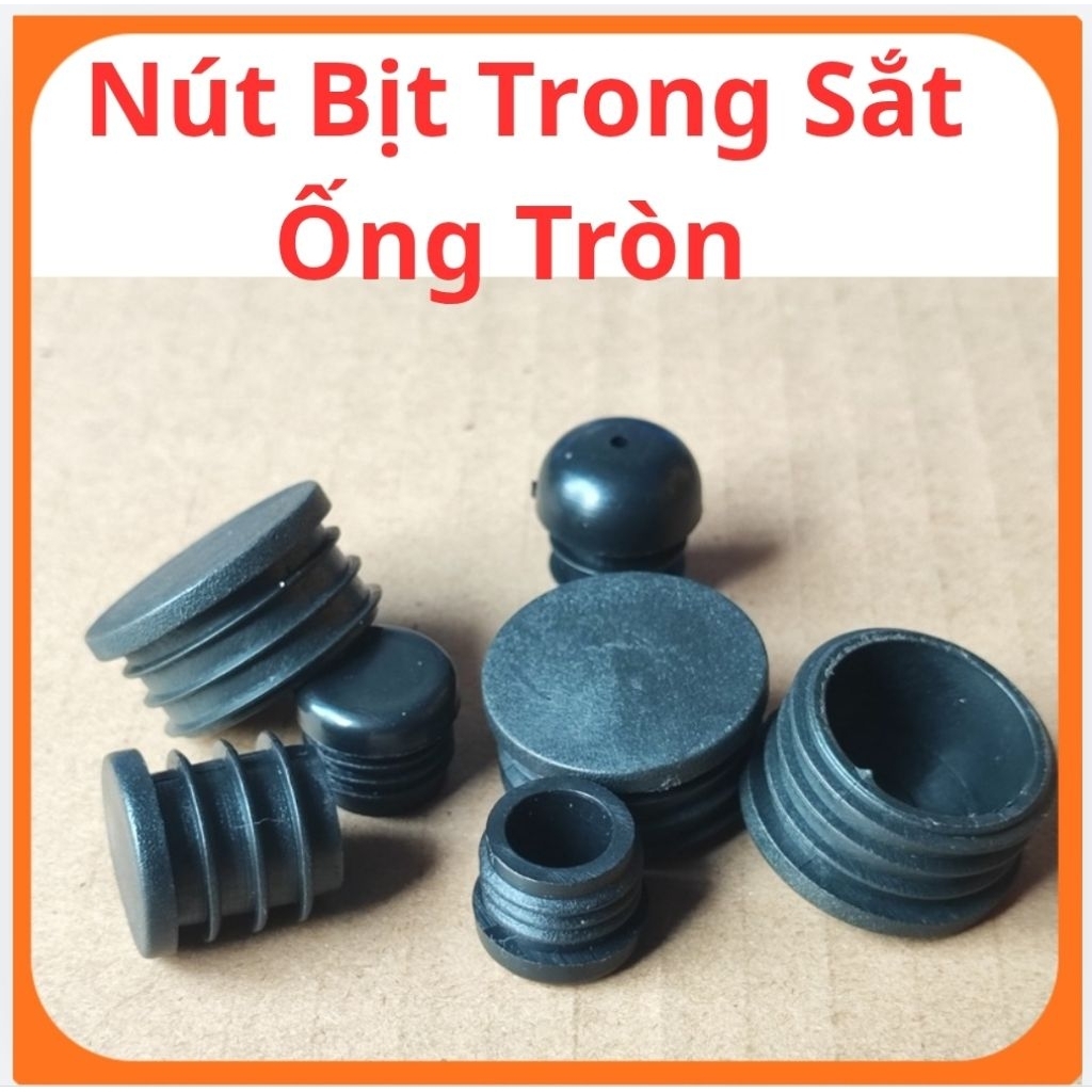 20 Nút Bịt Đầu Ống Sắt Tròn Bịt Chân Bàn Ghế – Nút Cao Su Chống Trầy, Chống Ồn, Dễ Lắp Đặt, Nhiều Kích Thước