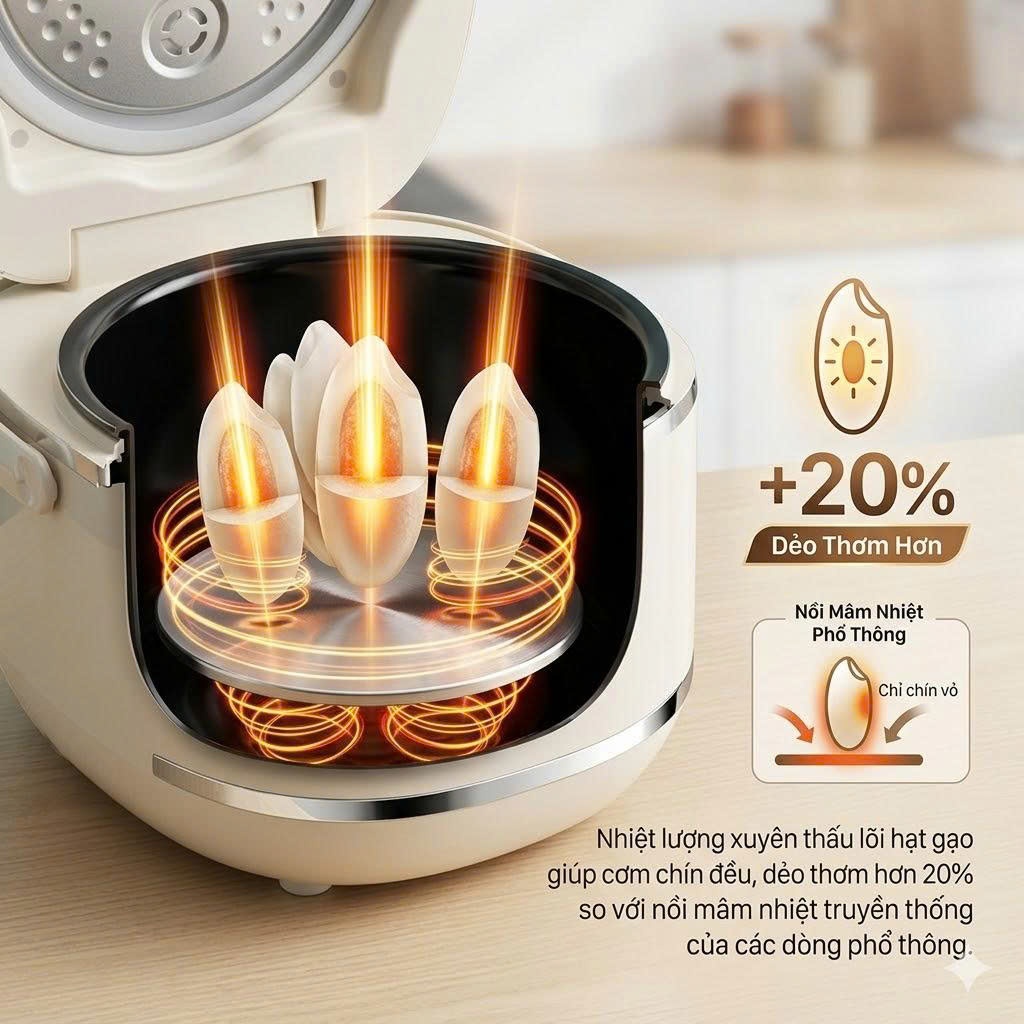 Nồi cơm điện tách đường Engler EL9101 Công suất 500W Công Nghệ Cảm Ứng 3D Tốt Cho Sức Khỏe Gia Đình