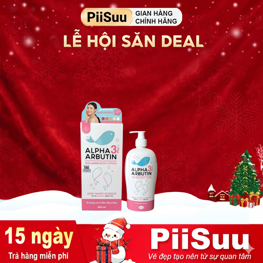 Sữa Dưỡng Thể ALPHA ARBUTIN 3Plus+ Collagen Precious Skin Body Lotion 500ml (Mẫu mới 2024)