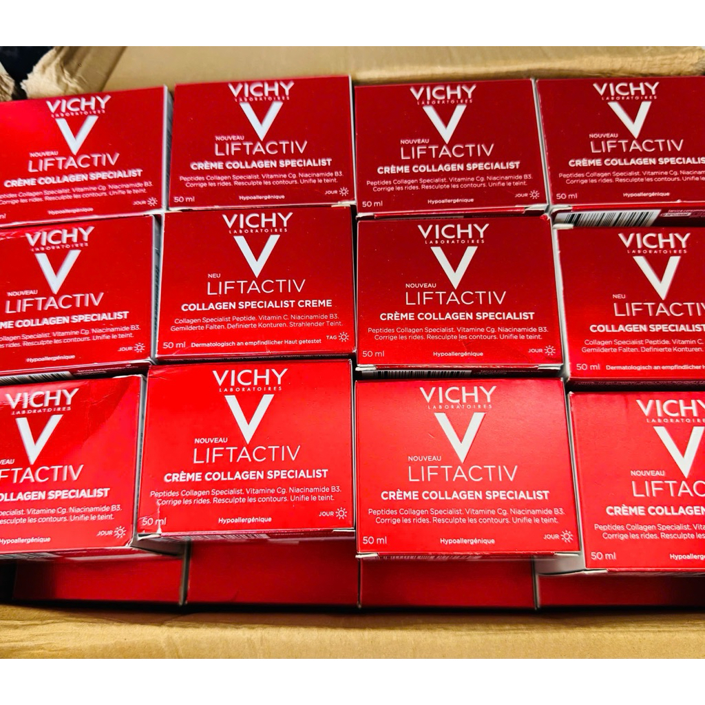 Combo VICHY Liftactiv B3 Serum + Collagen Specialist 50ml | Giảm Thâm Nám, Sáng Da, Căng Mịn