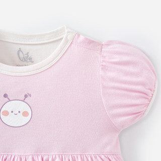 M&B (0-24M) Body đùi cộc tay phối bèo Ong Tím Viscose 4 chiều mềm mịn, thoáng mát cho bé sơ sinh