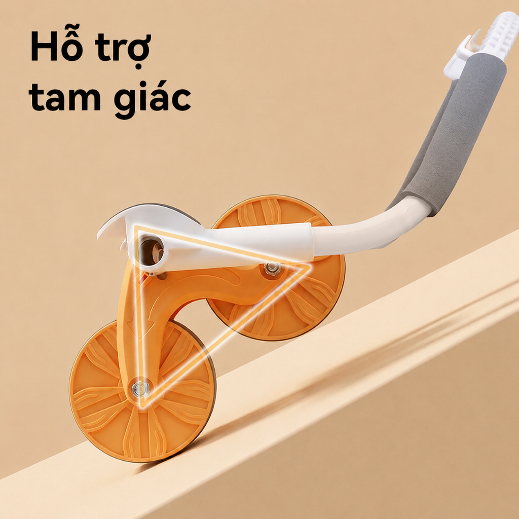 Con lăn tập bụng AGNITE Bánh Lăn Bánh Xe Đôi Chịu Lực Tốt Dễ Sử DụngTập Gym Yoga Tại Nhà