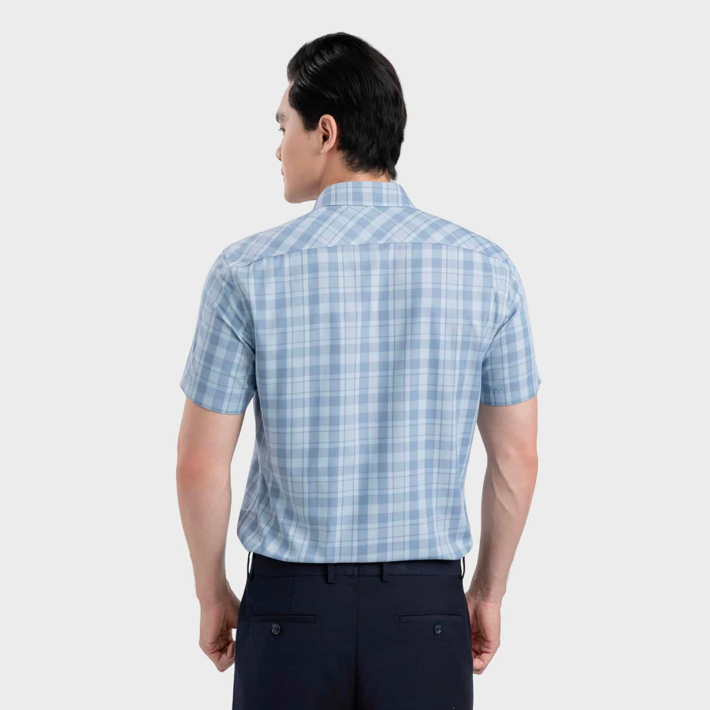 [MẪU MỚI] Áo sơ mi nam Aristino Slimfit, Họa tiết Đan Lát lịch lãm, sang trọng ALS00103