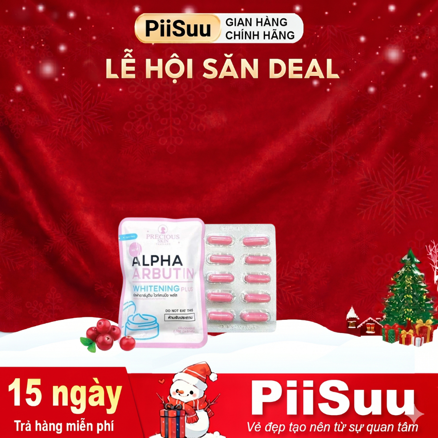 [Chuẩn Thái] Vỉ 10 Viên Bột Kích Trắng Và Dưỡng Trắng Da Olay B3 Alpha Arbutin Whitening Plus Precious Skin Thái Lan