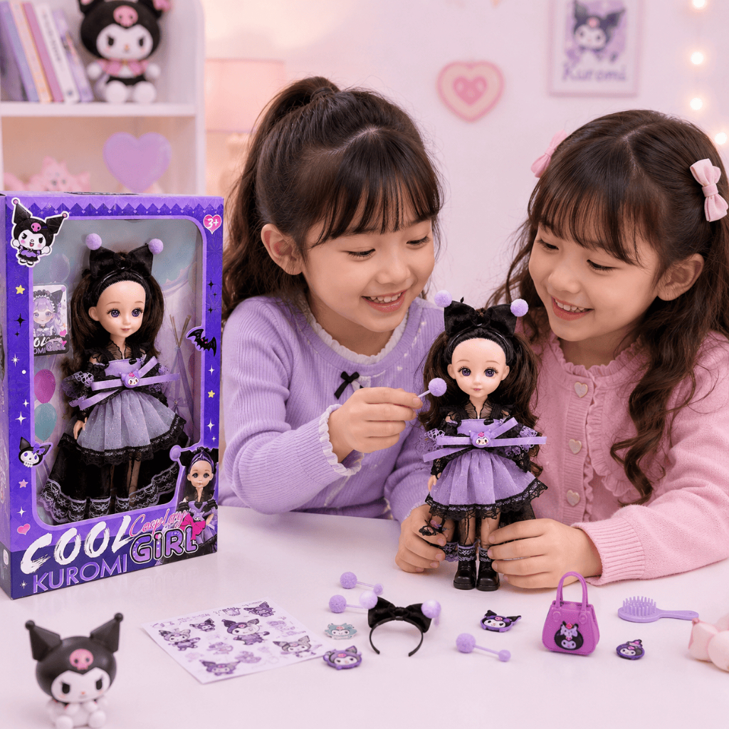 Búp Bê Cho Bé Gái Công Chúa Cá Tính Kuromi Đồ Chơi Bé Gái Dễ Thương Quà Tặng Cho Bé 30cm