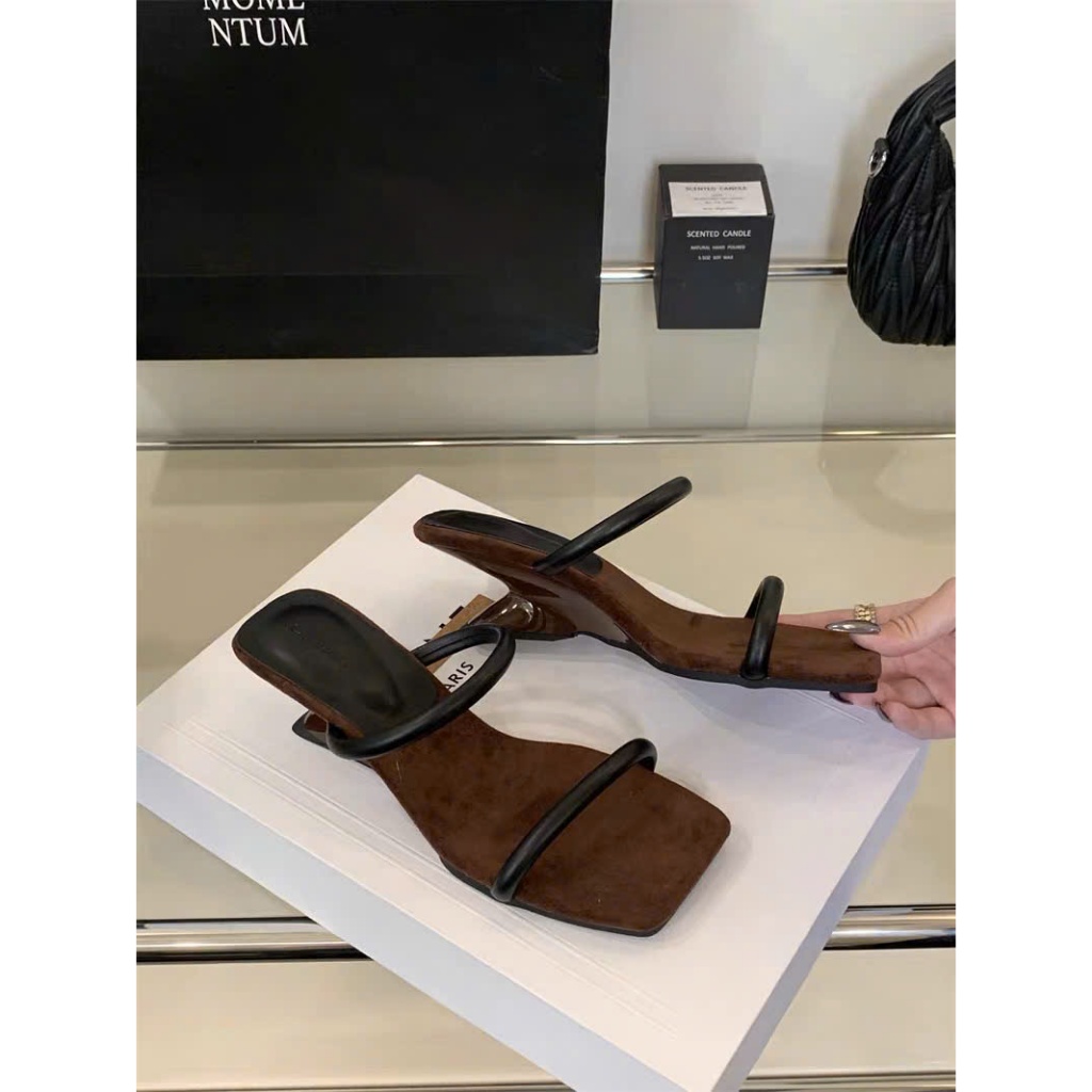 Cao Gót Nữ 5cm Quai Dây Mảnh Basic Thanh Lịch – Sandal Cao Gót Đơn Giản Êm Chân Dễ Phối Đồ Đi Chơi Đi Làm