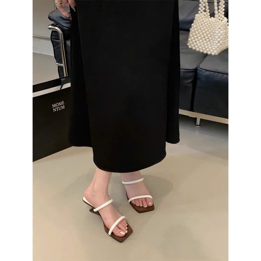 Cao Gót Nữ 5cm Quai Dây Mảnh Basic Thanh Lịch – Sandal Cao Gót Đơn Giản Êm Chân Dễ Phối Đồ Đi Chơi Đi Làm