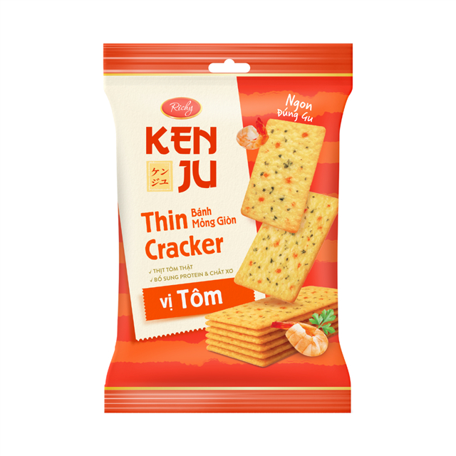 [TẶNG QUẠT ĐƠN 180K] Combo 4 kenju rau củ và kenju tôm, bánh kẹo Richy