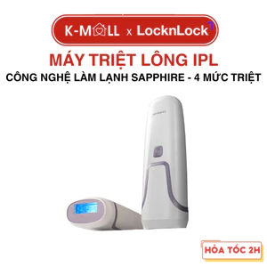 Máy triệt lông LocknLock IPL Sapphire Cooling Hair Removal Device ENC312IVY 4 Mức Triệt - K-MALL