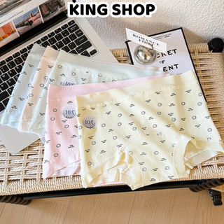 Quần Lót Đùi Nữ Dáng Boxer Mềm Mại Hoạ Tiết Nhí, Quần Chip Co Dãn Tốt Chống Hằn Cộm King Shop L-6005