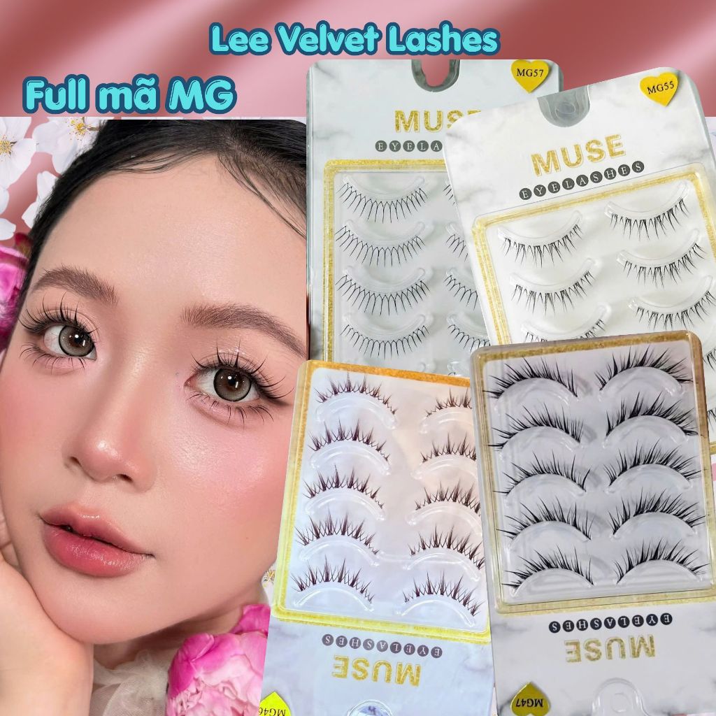 FULL MÃ MG hot_Mi gân trong Muse, Mi giả gân trong tự nhiên--LeeVelvetLashes