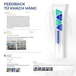 Kem Chấm Mụn Trioderma giảm sưng viêm mụn Và Hỗ Trợ Giảm Thâm Do Mụn Anti Acne Gel 15g