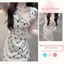 Đầm Body Chấm Bi Cổ Lệch Đính Hoa Hồng, Váy Nữ Dự Tiệc Dáng Dài Nhún Eo Tôn Dáng Sang Chảnh Élan Sweet
