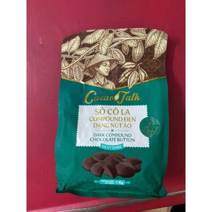 Socola Compound Đen - Trắng Dạng Hạt Nút Áo Cacao Talk (Túi 1kg)