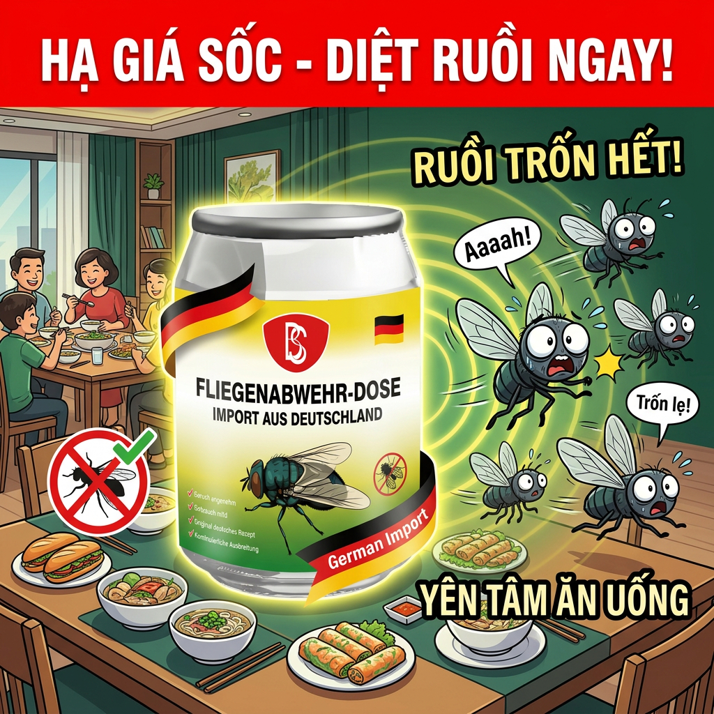 Công nghệ mới của Đức-Nhập khẩu từ Nhật Bản Xua đuổi hiệu quả muỗi, ruồi, bướm đêm