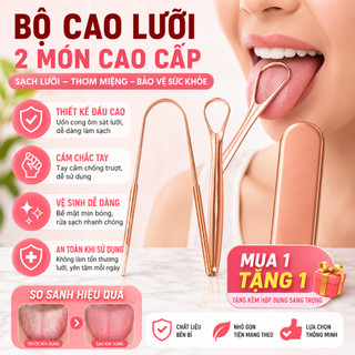 [MUA 1 TẶNG 1] Bộ 2 Cây Cạo Lưỡi Inox Cao Cấp – Kèm Hộp Đựng, An Toàn, Chăm Sóc Răng Miệng Hiệu Quả