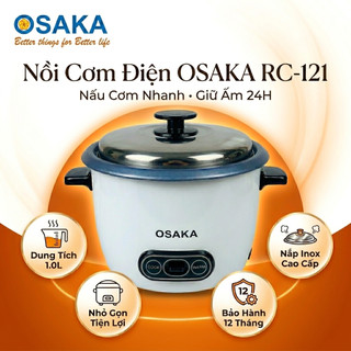 Nồi Cơm Điện Mini OSAKA RC-121 1.0L – Lòng Nồi Chống Dính, Nhỏ Gọn Tiện Dụng