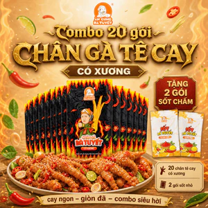 Combo 20 CHÂN GÀ TÊ CAY CÓ XƯƠNG - ĂN CÙNG BÀ TUYẾT M57