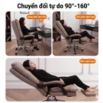 Ghế giám đốc bọc da PU cao cấp Pehouse V58 đệm 15cm ngồi êm ái có ngả lưng và gác chân thư giãn — ảnh 2