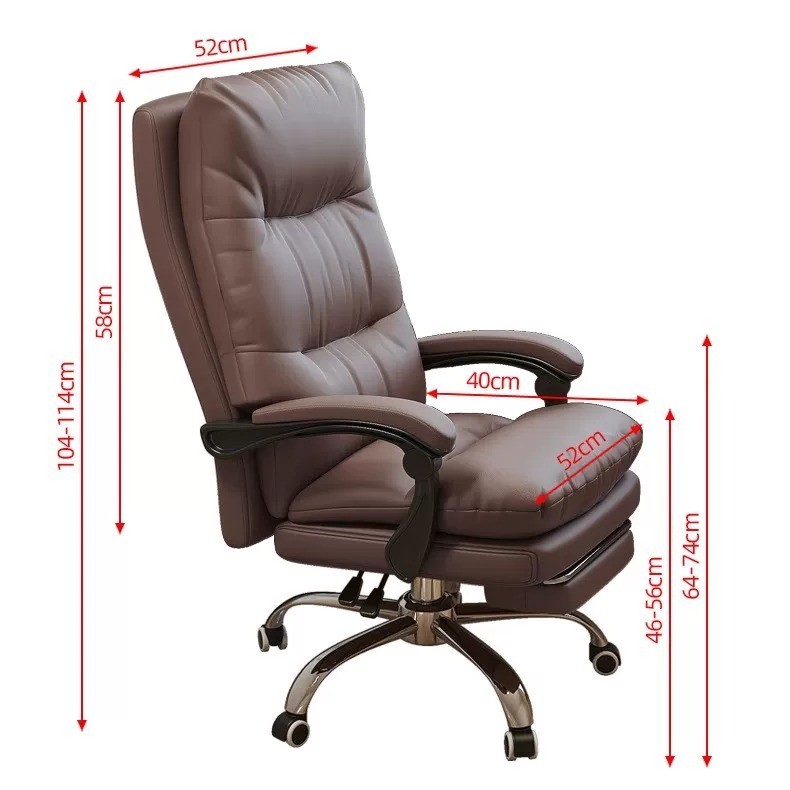 Ghế giám đốc Ghế xoay văn phòng đệm dày 15cm bọc da PU cao cấp êm ái Pehouse