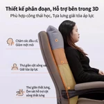 Ghế giám đốc bọc da PU cao cấp Pehouse V58 đệm 15cm ngồi êm ái có ngả lưng và gác chân thư giãn — ảnh 4