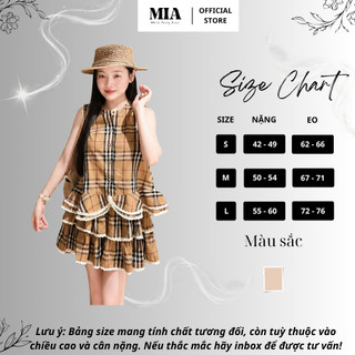 Set áo sát nách chân váy kẻ MIA nữ phong cách tiểu thư vintage mặc đi chơi cực xinh S181