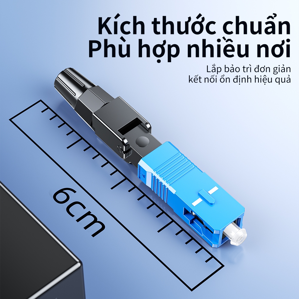 Đầu nối nhanh cáp quang SC/UPC/APC, đầu nối cáp quang FTTH tích hợp sẵn cho mạng viễn thông và di động