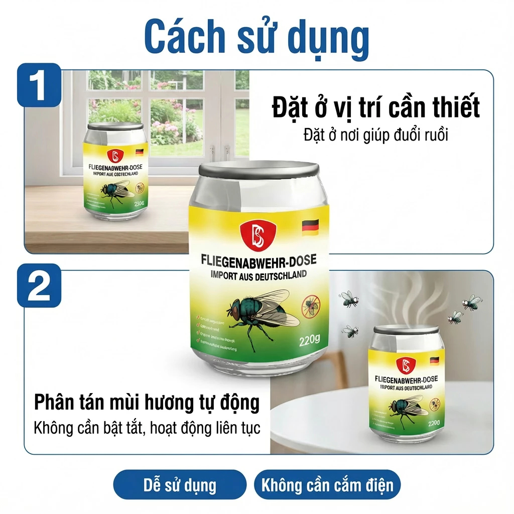 Công nghệ mới của Đức-Nhập khẩu từ Nhật Bản Xua đuổi hiệu quả muỗi, ruồi, bướm đêm