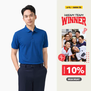 Áo Polo Nam YODY chống tia UV UVF50, khử mùi Ngắn Tay Nẹp To MCPO26A059