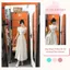 Váy Maxi Chấm Bi Cổ Vuông Élan Sweet, Đầm Dáng Dài Thắt Nơ Eo Tiểu Thư Thanh Lịch Đi Cafe Chụp Ảnh