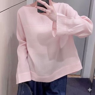 𝗠𝗶𝗹𝗮 𝗟𝗶𝗻𝗲𝗻-| LYLINEN | Áo Linen tay phồng lệch vai