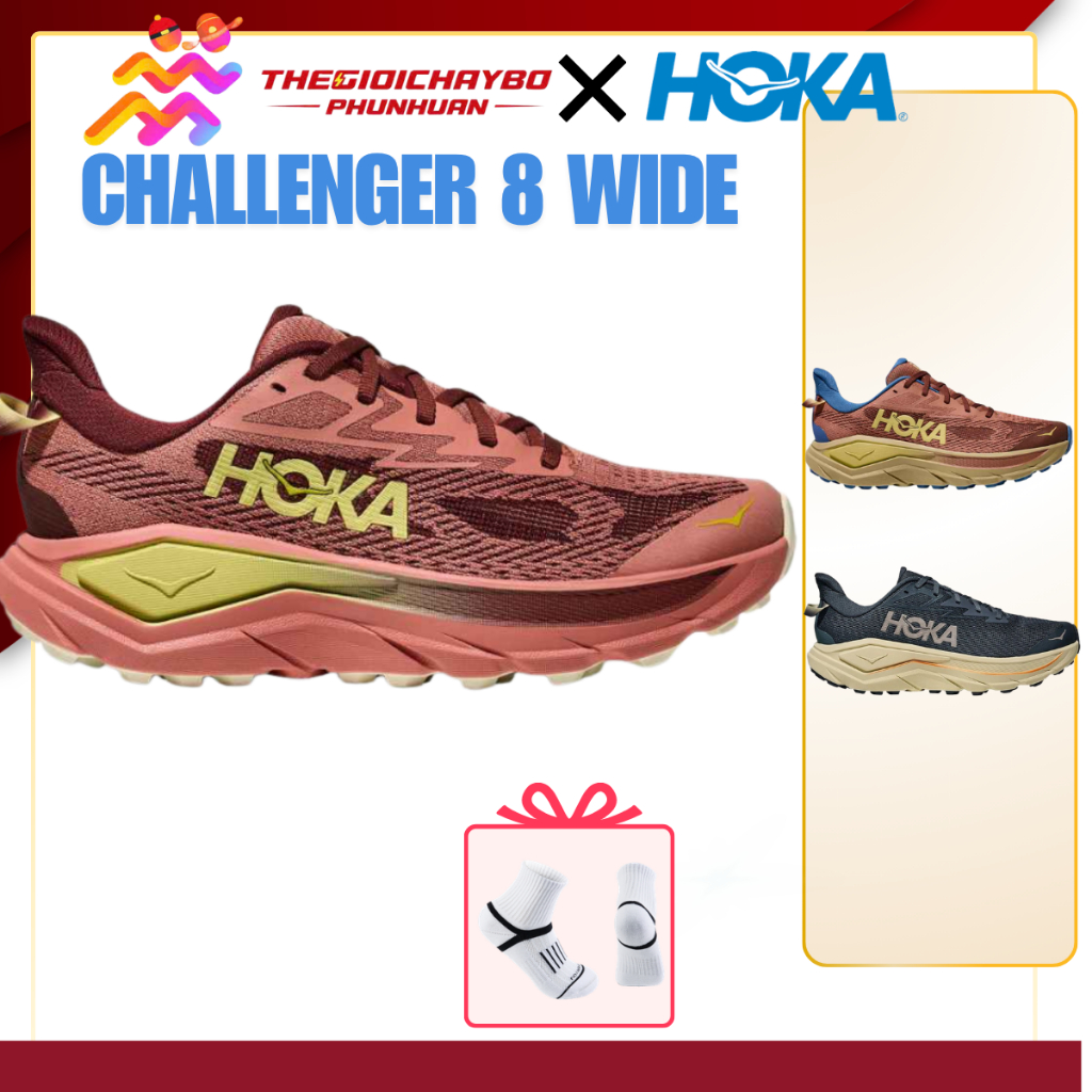 [Voucher 20%] Giày Chạy Bộ Nam Nữ HOKA Challenger 8 Wide - Chính Hãng