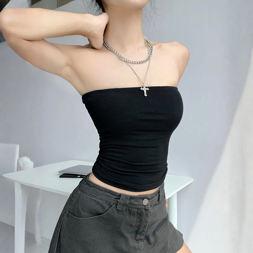 [Mở Bán] Áo Ống Dáng Dài Thun Borip Lụa DD11 Áo Quây Ôm Body, Mềm Mịn, Co Giãn Basic Trendy Minh Khuê Boutique