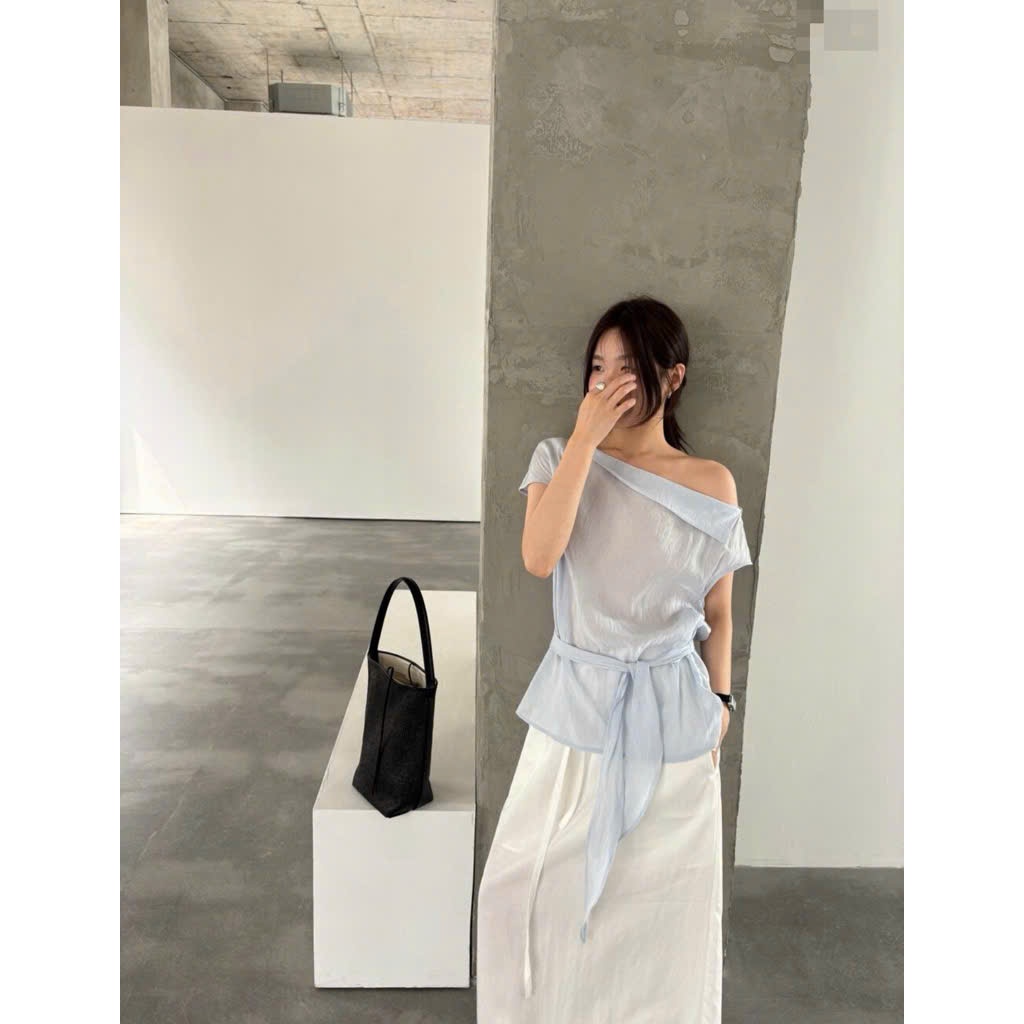 𝗡𝗶𝗻𝗶 - Áo Tơ kèm dây cột