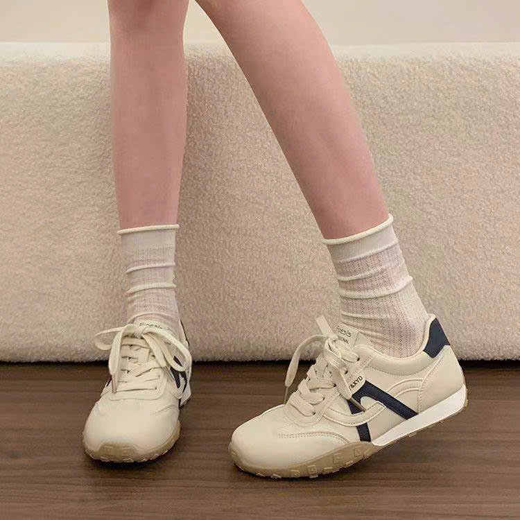 Giày sneaker thể thao unisex vải canvas trắng cổ thấp đế bánh mì G001_NT Shoes